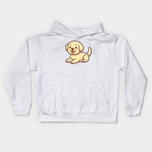 bonny yellow labrador retriever puppy Kids Hoodie